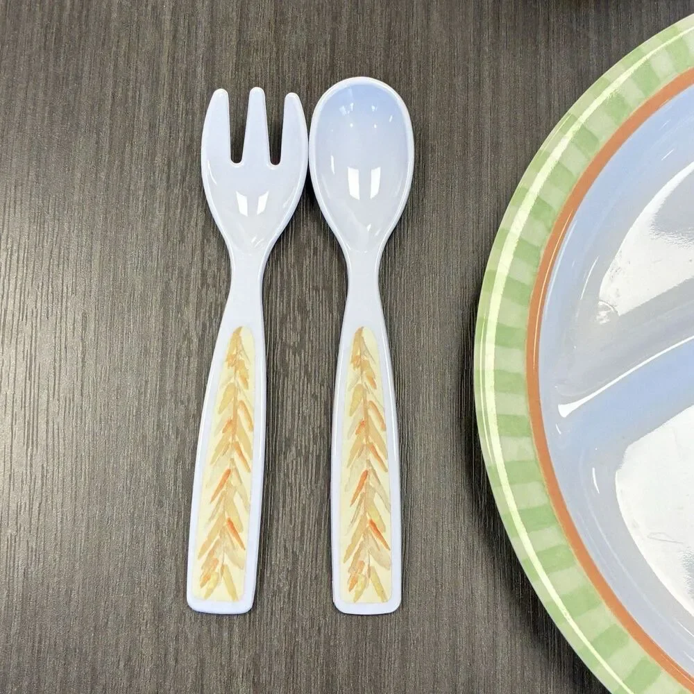 Pottery Barn Kids Baby’s First Thanksgiving Melamine 1 Child Place Setting Set
